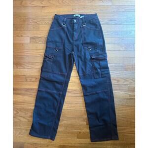 Aphrodite Jeans Black with Red Stitching Hot Topic size 9 Cargo